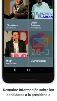 Elecciones Generales 2016 android App screenshot 12