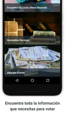 Elecciones Generales 2016 android App screenshot 6