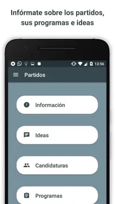 Elecciones Generales 2016 android App screenshot 8